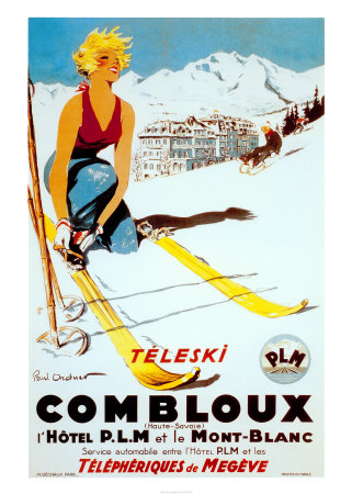 Teleski Combloux Print Teleski Combloux Print