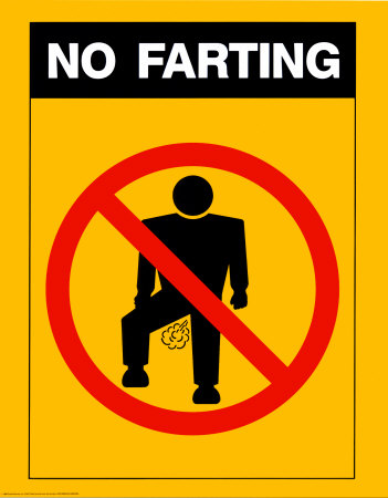 No Farting Poster No Farting Poster