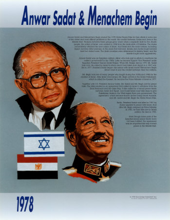 Anwar Sadat & Menachem Begin Print Anwar Sadat & Menachem Begin Print