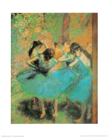 Blue Dancers Print Blue Dancers Print