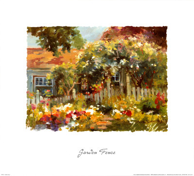 Garden Fence Print Garden Fence Print