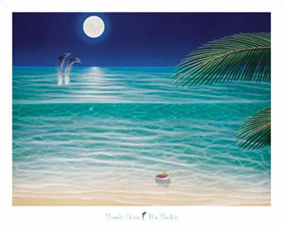 Moonlit Palms Print Moonlit Palms Print