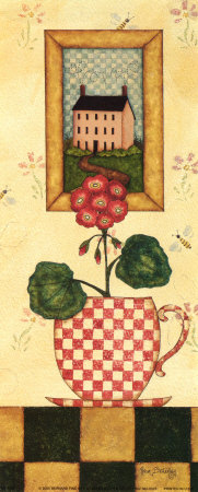 Geranium Triptych Print Geranium Triptych Print