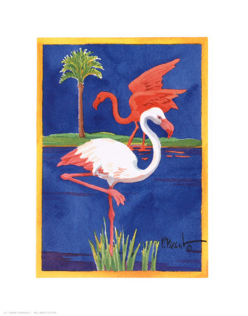 White Flamingo Print White Flamingo Print