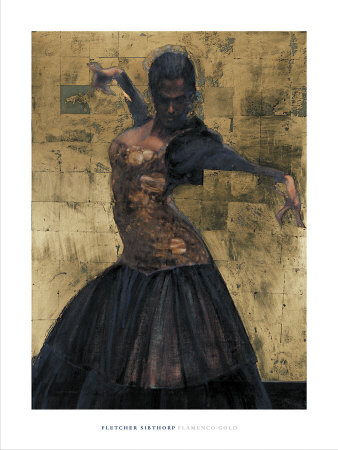 Flamenco Gold Print Flamenco Gold Print