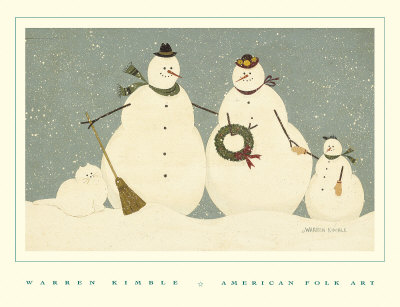 Snow Family Print Snow Family Print