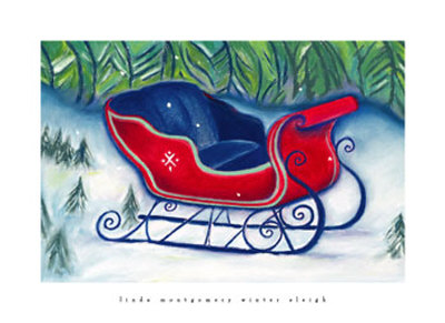 Winter Sleigh Print Winter Sleigh Print