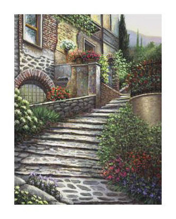 Steps at Castiglione Print Steps at Castiglione Print