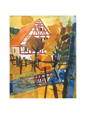 Village IV Print Village IV Print