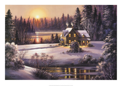 Winter Sunset Print Winter Sunset Print