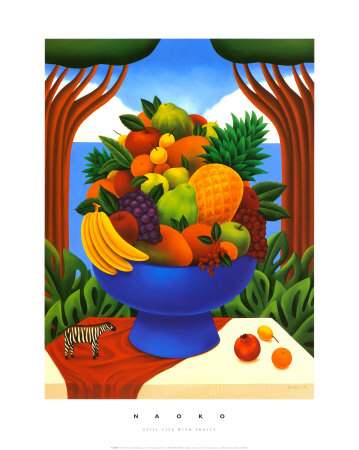 Still Life with Fruit Print Still Life with Fruit Print