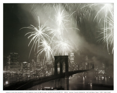 Fireworks in Manhattan Print Fireworks in Manhattan Print