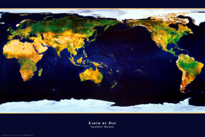 Earth by Day Poster Earth by Day Poster