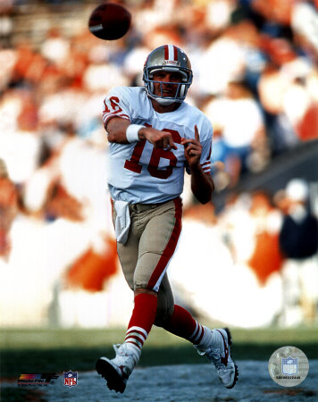 Joe Montana - passing Photograph Joe Montana - passing Photograph