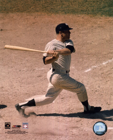 Mickey Mantle - #5 Batting Photograph Mickey Mantle - #5 Batting Photograph