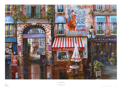 Passage Fontaine Print Passage Fontaine Print