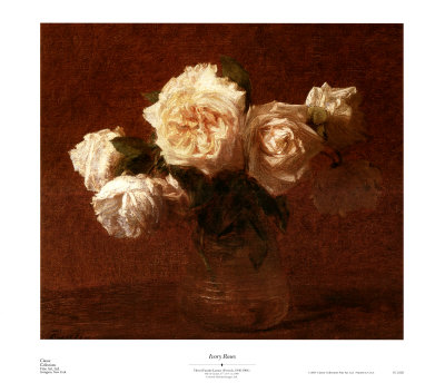 Ivory Roses Print Ivory Roses Print