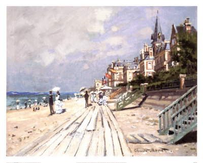 Beach at Trouville Print Beach at Trouville Print