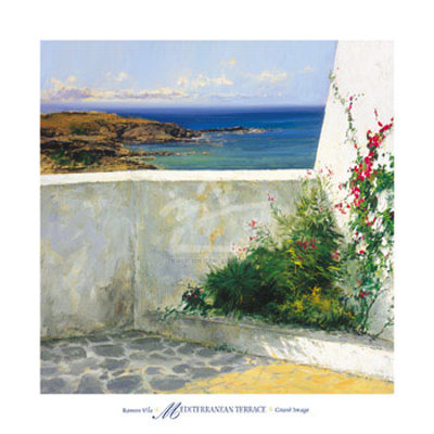 Mediterranean Terrace Print Mediterranean Terrace Print