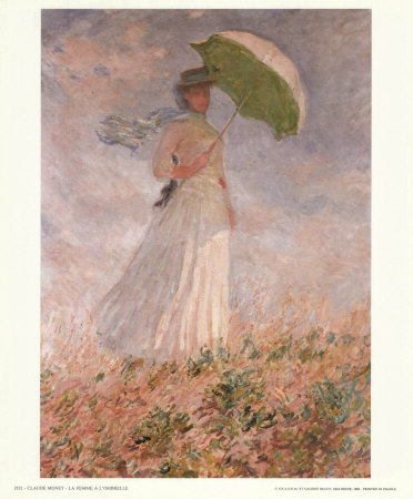 Woman with a Parasol Print Woman with a Parasol Print