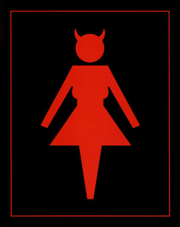 Devil Woman Poster Card Devil Woman Poster Card