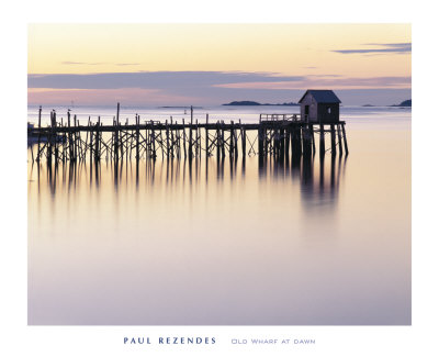 Old Wharf at Dawn Print Old Wharf at Dawn Print