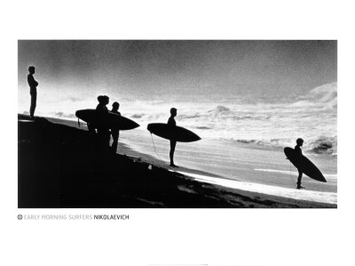 Early Morning Surfers Print Early Morning Surfers Print