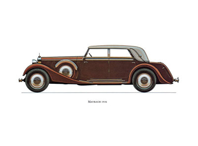 1936 Maybach Print 1936 Maybach Print