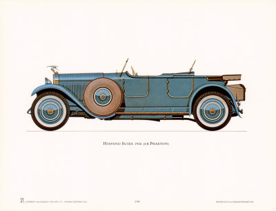 1926 Hispano-Suiza Print 1926 Hispano-Suiza Print