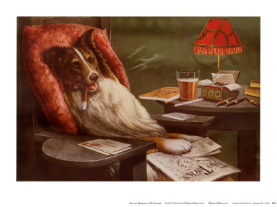 Bachelor's Dog Print Bachelor's Dog Print