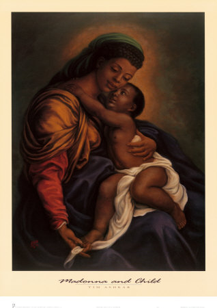 Madonna and Child Print Madonna and Child Print