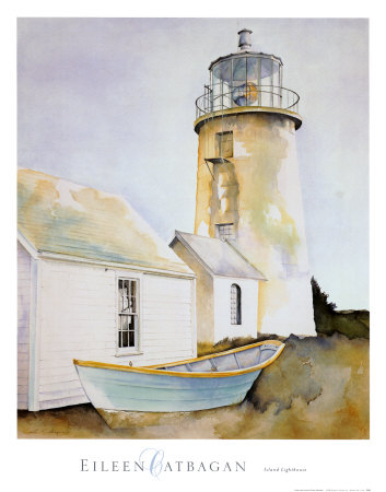 Island Lighthouse Print Island Lighthouse Print