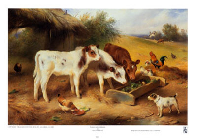 Farmyard Friends, 1920 Print Farmyard Friends, 1920 Print