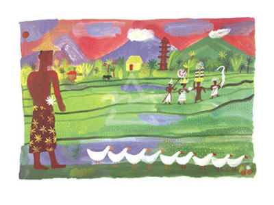 Ducks and Monks Print Ducks and Monks Print