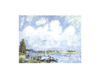 Boats on the Seine Print Boats on the Seine Print