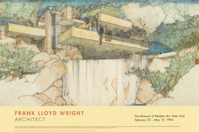 "Falling Water, Mill Run, Pennsylvania" Print