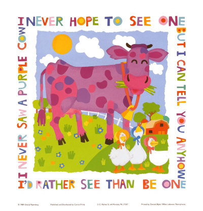 Purple Cow Print Purple Cow Print
