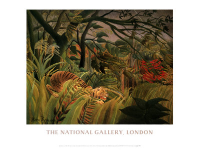 Tiger in a Tropical Storm Print Tiger in a Tropical Storm Print