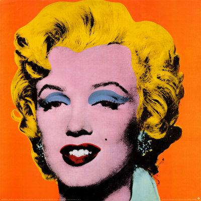Marilyn Monroe, Orange Print Marilyn Monroe, Orange Print