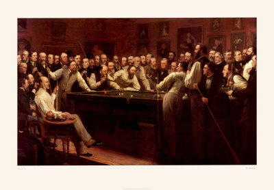 The Billiard Room Print The Billiard Room Print