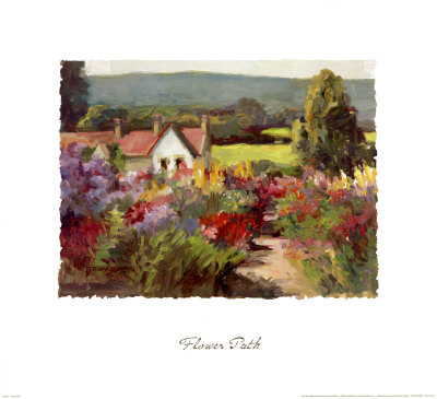 Flower Path Print Flower Path Print