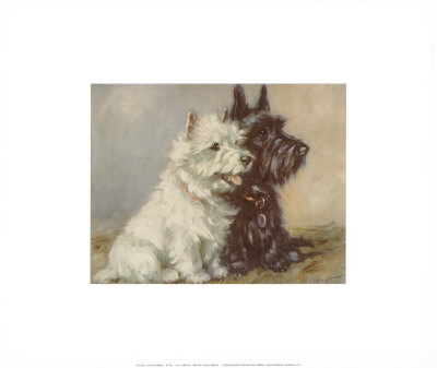 Scotch Terriers Print Scotch Terriers Print