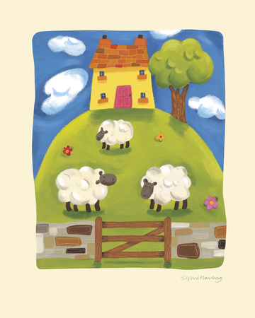 Yellow Farmhouse Print Yellow Farmhouse Print