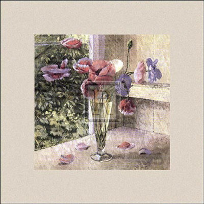 Poppies in a Glass Print Poppies in a Glass Print