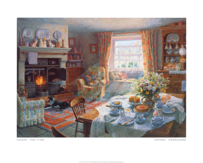 Sunday Tea-Time Print Sunday Tea-Time Print