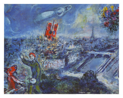View of Paris Print View of Paris Print