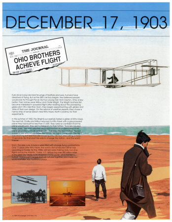 Ten Days That Shook the Nation - First Flight of the Wright Brothers Print