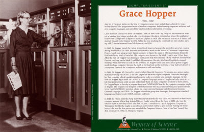 Women of Science - Grace Hopper Print Women of Science - Grace Hopper Print