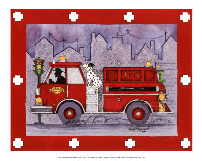 Firetruck Print Firetruck Print