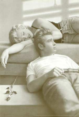 Flutesong, Marilyn Monroe and James Dean Print Flutesong, Marilyn Monroe and James Dean Print